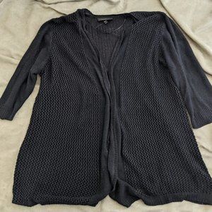 Lane Bryant Black Cardigan Sweater Light Weight Size 18/20